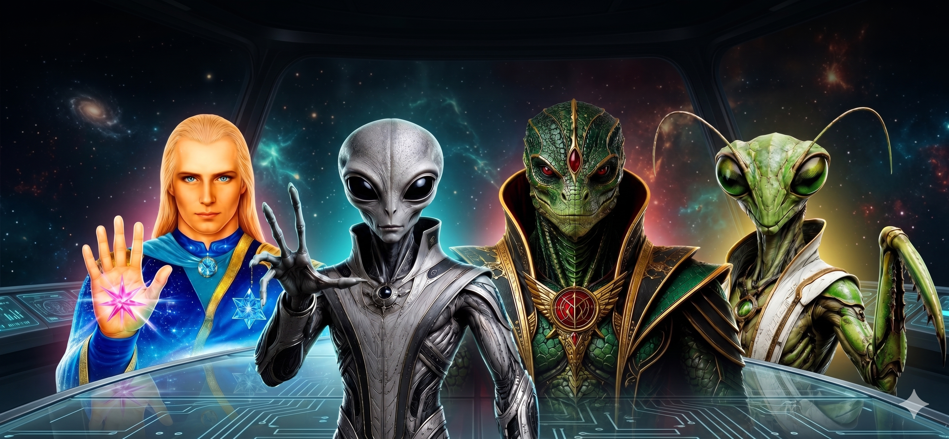 As 4 Raças Alienígenas